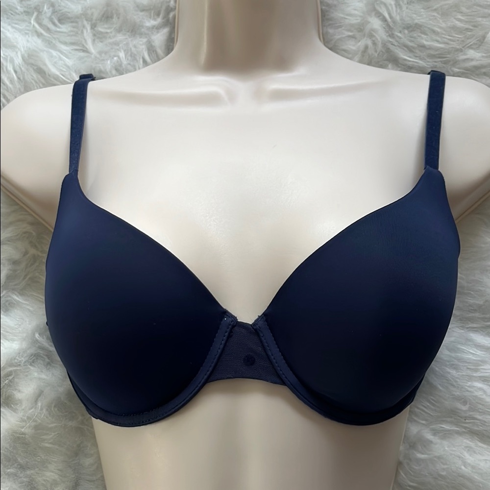 32D polka dot mesh Semi-Demi VS bra